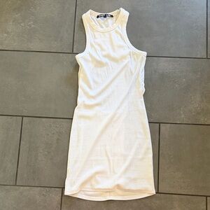 GREY LAB Sleeveless Cream Mini Dress